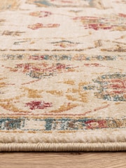 THE RUG EDIT Cream Multi Raja Medallion Rug - Image 9 of 9