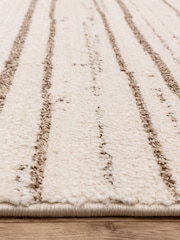 THE RUG EDIT Cream Oslo Broken Stripes Rug - Image 9 of 9