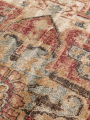THE RUG EDIT Teal Multi Raja Medallion Rug - Image 7 of 9
