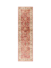 THE RUG EDIT Red Cream Raja Border Rug - Image 1 of 6