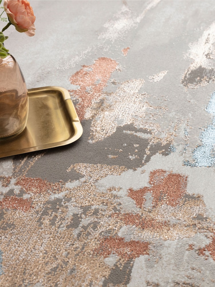 THE RUG EDIT Metallic Miro Painterly Rug - Image 2 of 9