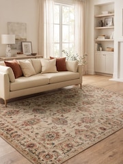 THE RUG EDIT Cream Multi Raja Border Rug - Image 1 of 9