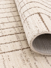 THE RUG EDIT Cream Oslo Angles Rug - Image 5 of 8