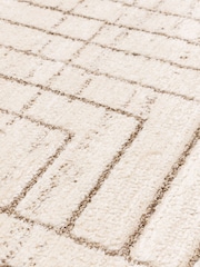 THE RUG EDIT Cream Oslo Angles Rug - Image 6 of 8