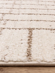 THE RUG EDIT Cream Oslo Angles Rug - Image 7 of 8