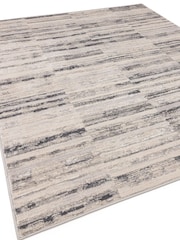 THE RUG EDIT Grey Ritz Grid Rug - Image 7 of 10