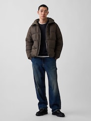 Καφέ ελιάς - Μπουφάν Gap Heavyweight Puffer - Εικόνα 3 από 5