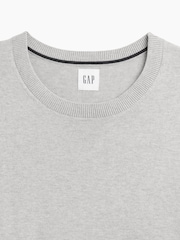 Gri - Pulover Gap Tricou la baza gâtului - Imaginea 4 din 5