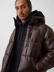 Gap Brown Heavyweight Puffer Jacket - Image 4 of 5