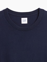 Bleumarin - Pulover Gap Tricou la baza gâtului - Imaginea 5 din 5