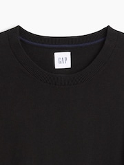 Negru - Pulover Gap Tricou la baza gâtului - Imaginea 5 din 5
