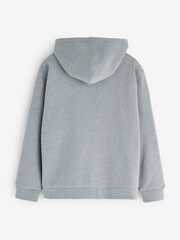 Grau - Gap Relaxed Logo Sherpa-Lined Zip-Up Hoodie - Bild 5 von 8