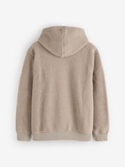 Gap Beige Sherpa Pullover Hoodie - Image 2 of 4