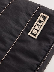 self. Black Pouch Bag - Image 3 of 6
