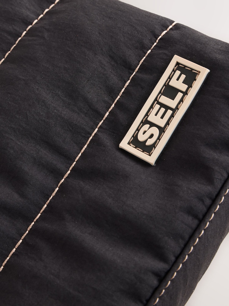 self. Black Pouch Bag - Image 3 of 6