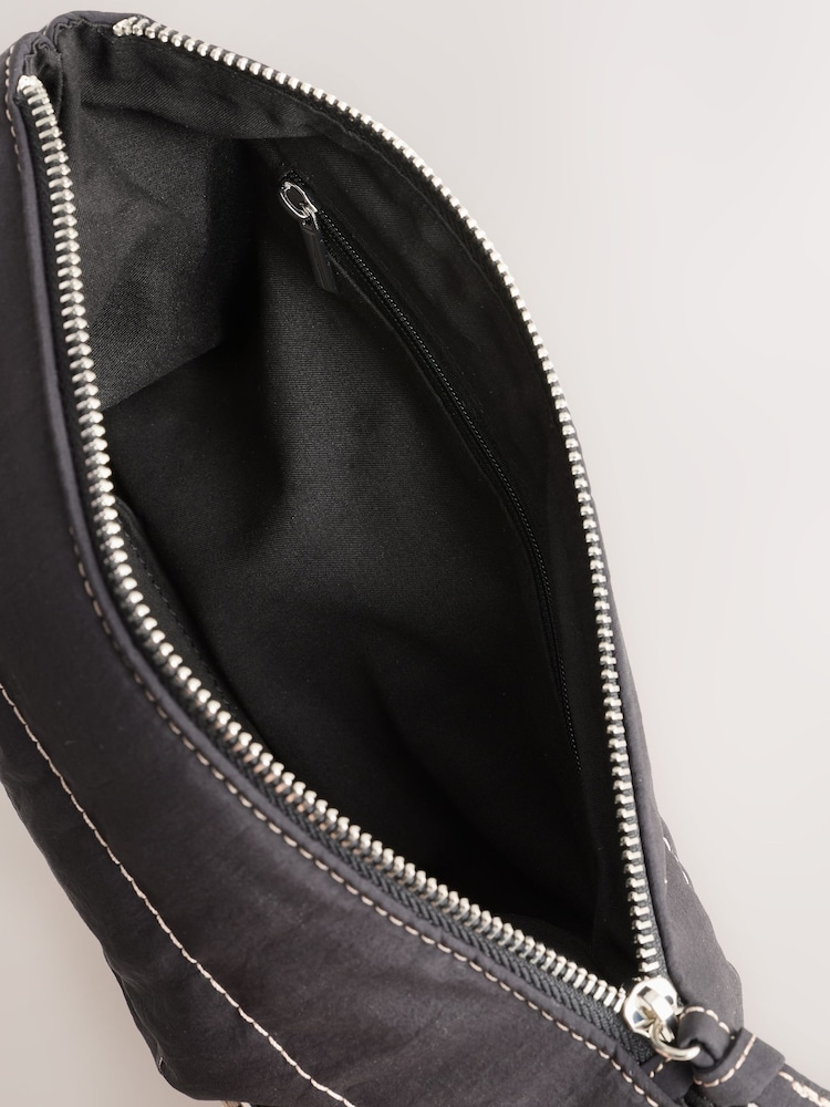 self. Black Pouch Bag - Image 6 of 6