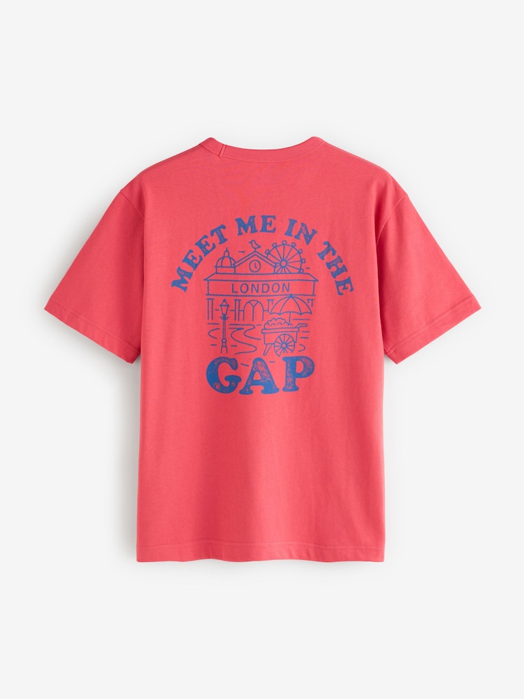 Gap Red Logo London Graphic T-Shirt - Image 2 of 4