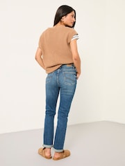 FatFace Chesham Dark Vintage Blue Girlfriend Jeans - Image 4 of 8