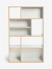 MADE.COM Grey Zayla Wide Tall Shelving Unit - Image 4 of 4