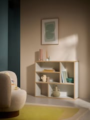 MADE.COM Grey Zayla Low Tall Shelving Unit - Image 1 of 5