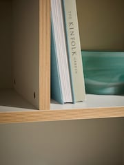 MADE.COM Grey Zayla Low Tall Shelving Unit - Image 2 of 5