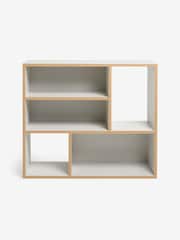 MADE.COM Grey Zayla Low Tall Shelving Unit - Image 5 of 5