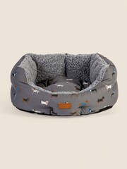 FatFace Grey 61cm Marching Dogs Pet Bed - Image 2 of 2