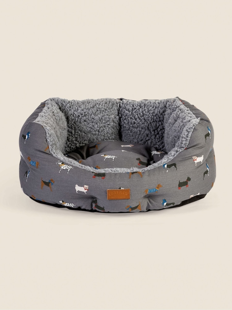 FatFace Grey 61cm Marching Dogs Pet Bed - Image 2 of 2