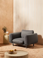 MADE.COM Grey Samaya Outdoor Garden Lounge Chair - Image 1 of 5