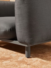 MADE.COM Grey Samaya Outdoor Garden Lounge Chair - Image 2 of 5