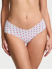 Victoria's Secret Light Blue Fishnet Heart Hipster Knickers - Image 1 of 3