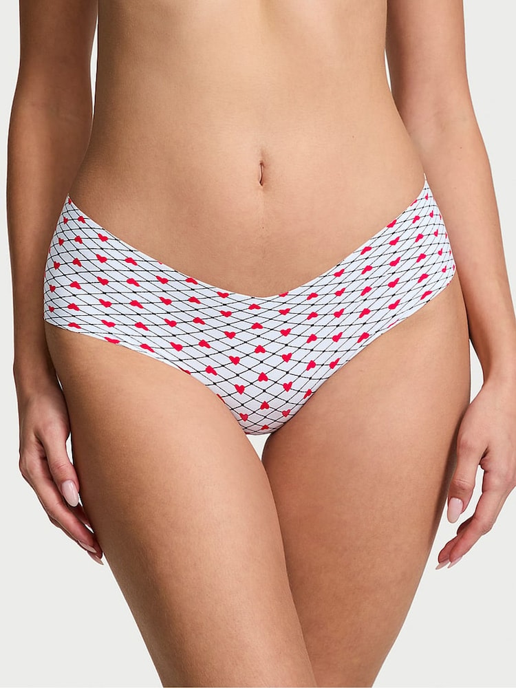 Victoria's Secret Light Blue Fishnet Heart Hipster Knickers - Image 1 of 3