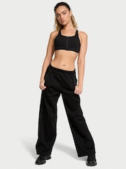 Victoria's Secret Black Fleece Wide Leg Jogger - Image 1 of 4