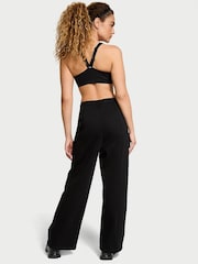 Victoria's Secret Black Fleece Wide Leg Jogger - Image 2 of 4