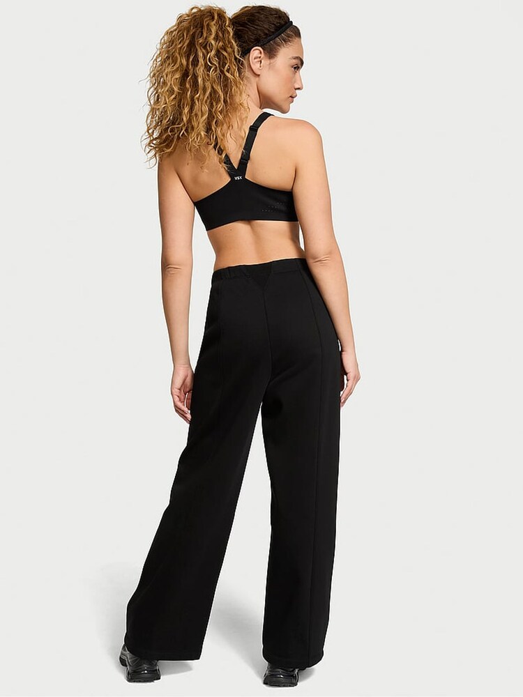 Victoria's Secret Black Fleece Wide Leg Jogger - Image 2 of 4