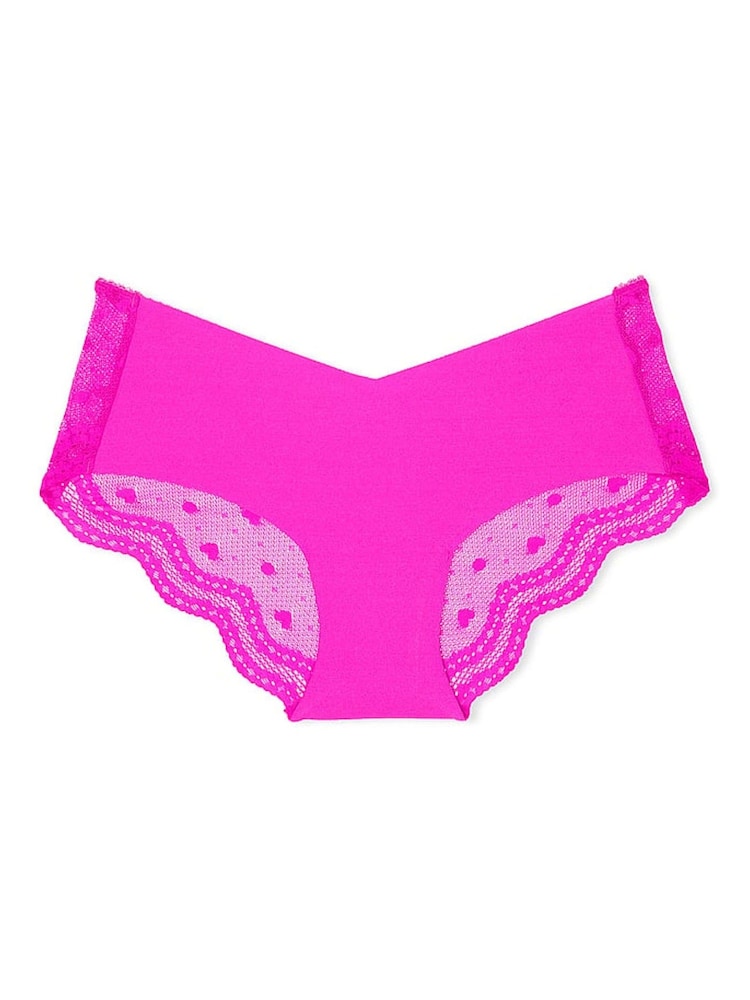 Victoria's Secret Bali Orchid Pink Hipster Heart Mesh Back Knickers - Image 3 of 3