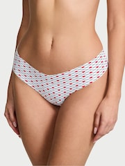 Victoria's Secret Light Blue Fishnet Heart Thong Knickers - Image 1 of 3