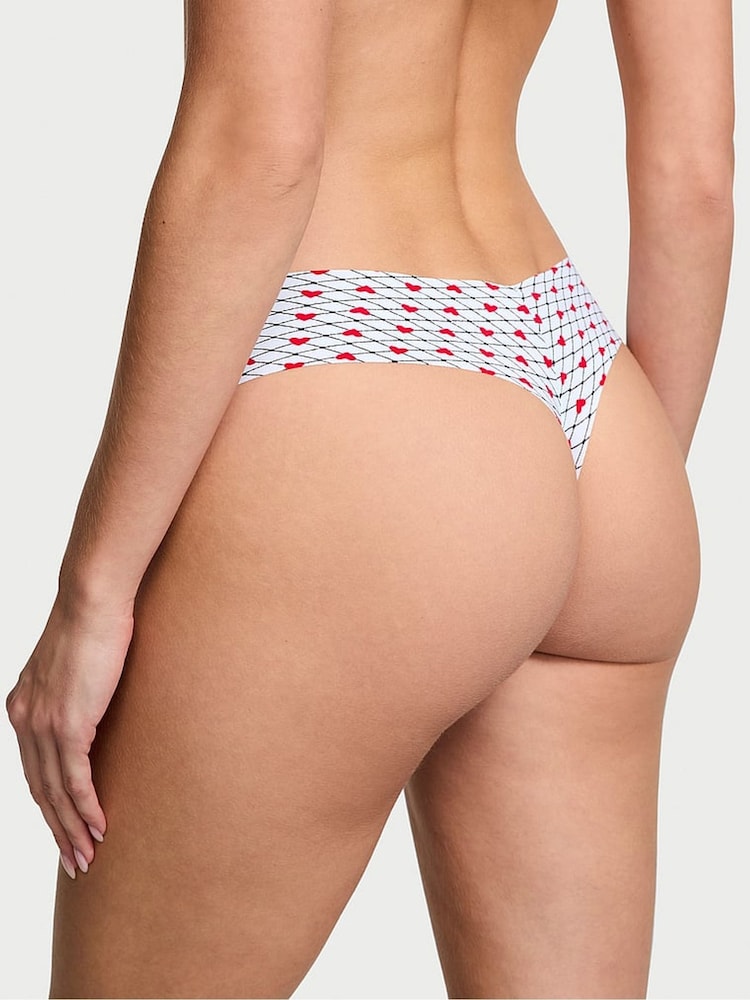 Victoria's Secret Light Blue Fishnet Heart Thong Knickers - Image 2 of 3