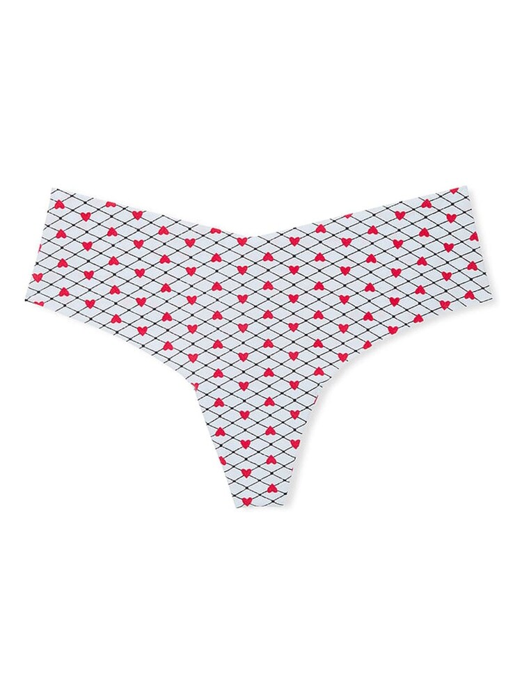 Victoria's Secret Light Blue Fishnet Heart Thong Knickers - Image 3 of 3