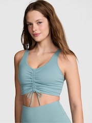 Victoria's Secret PINK Niagara Falls Blue Relay Cinched Plunge Bra - Image 1 of 2
