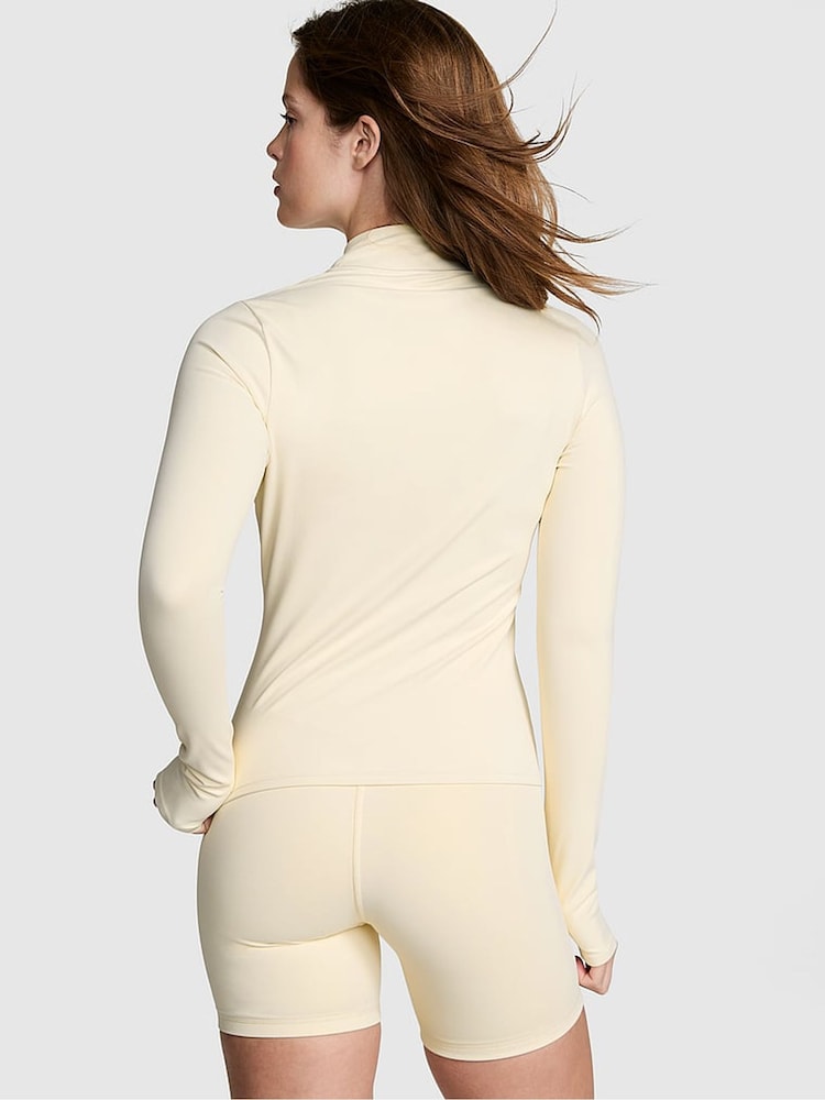 Victoria's Secret PINK White Shell Relay Full Zip Jacket - Image 2 of 3 Victoria's Secret PINK White Shell Relay Full Zip Jacket - Image 2 of 3