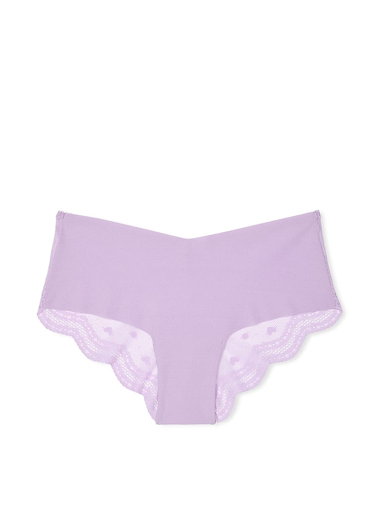Victoria's Secret Charmed Violet Purple Cheeky Heart Mesh Back Knickers - Image 3 of 3