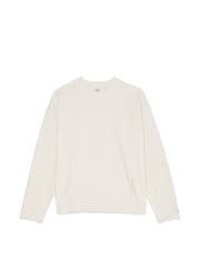 Victoria's Secret White Fleece Crewneck Sweatshirt - Image 3 of 3