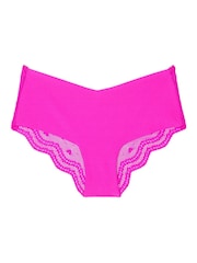 Victoria's Secret Bali Orchid Pink Cheeky Heart Mesh Back Knickers - Image 3 of 3