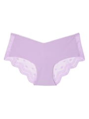 Victoria's Secret Charmed Violet Purple Hipster Heart Mesh Back Knickers - Image 3 of 3