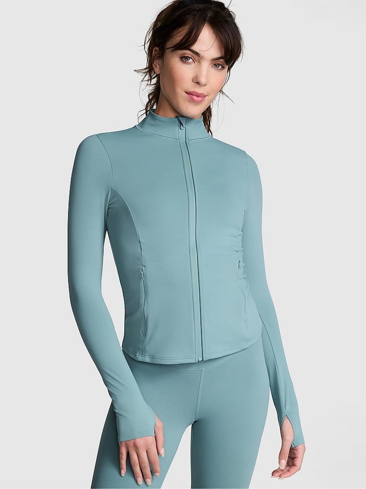 Victoria's Secret PINK Niagara Falls Blue Relay Full Zip Jacket - Image 1 of 3