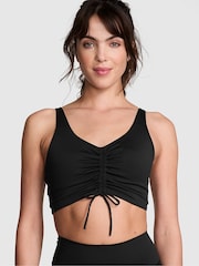 Victoria's Secret PINK Black Relay Cinched Plunge Bra - Image 1 of 2