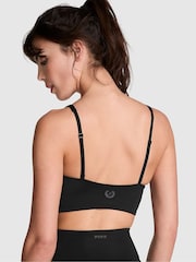 Victoria's Secret PINK Black Relay Cinched Plunge Bra - Image 2 of 2