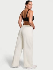 Victoria's Secret White Fleece Wide Leg Jogger - Image 2 of 4