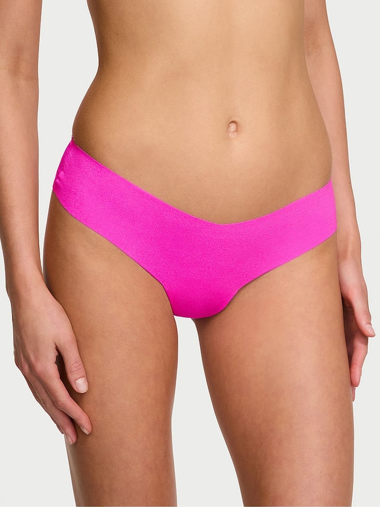 Victoria's Secret Bali Orchid Pink Thong Heart Mesh Back Knickers - Image 1 of 3